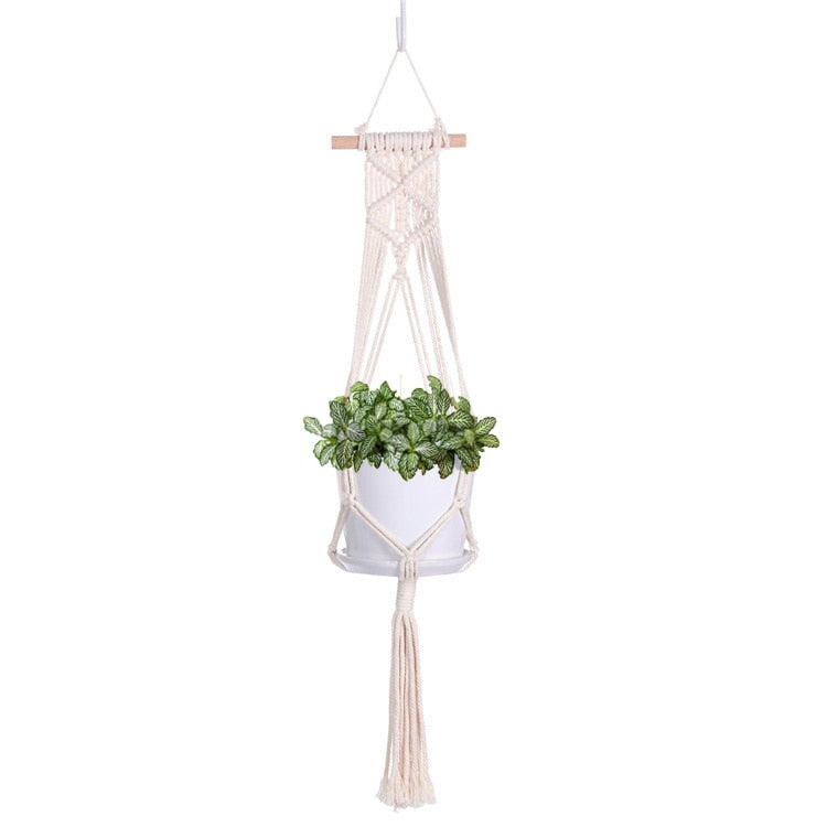 bohemian macrame plant hanger Bohemian Nordic Macrame Plant Hanger – Plants n' Crafts