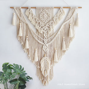 Open image in slideshow, Bohemian Wall Hanging Tassel Tapestry
