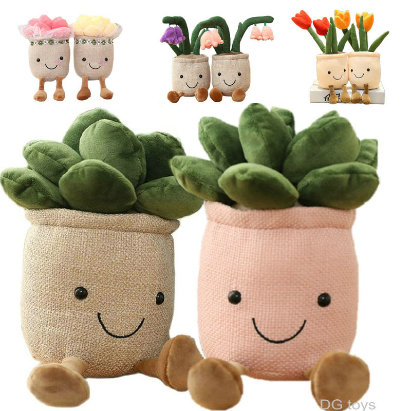 potted plant plush set Flower Pot Plushie – Plants n' Crafts